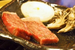 若狭牛の陶板焼