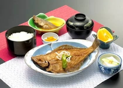 地がれいから揚げ定食